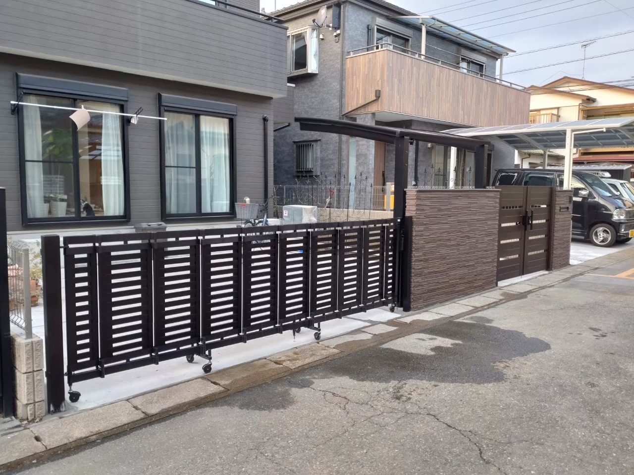 伸縮門扉事例